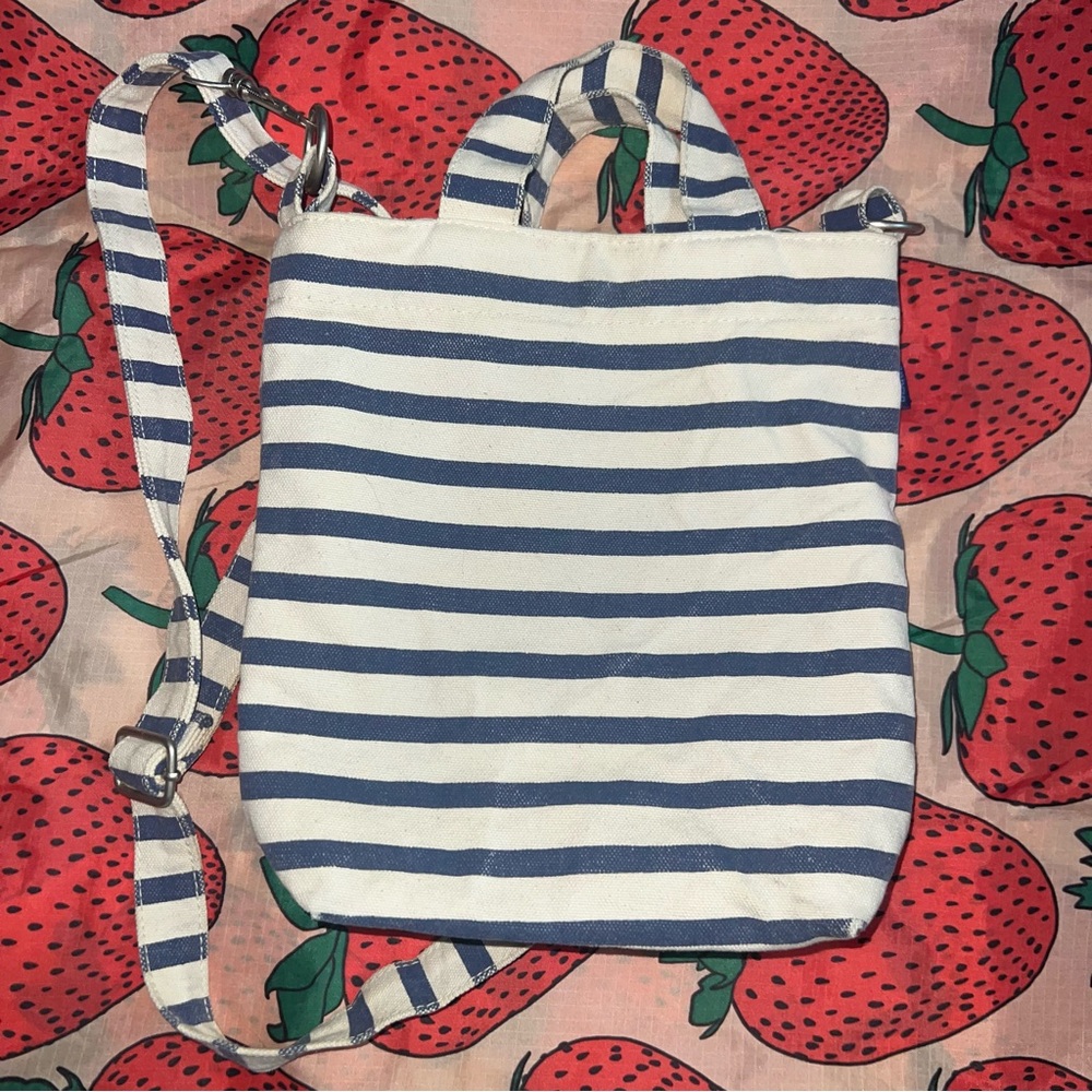 BAGGU X Japan Exclusive Mini Duck Tote Bag Sailor Stripe Bag